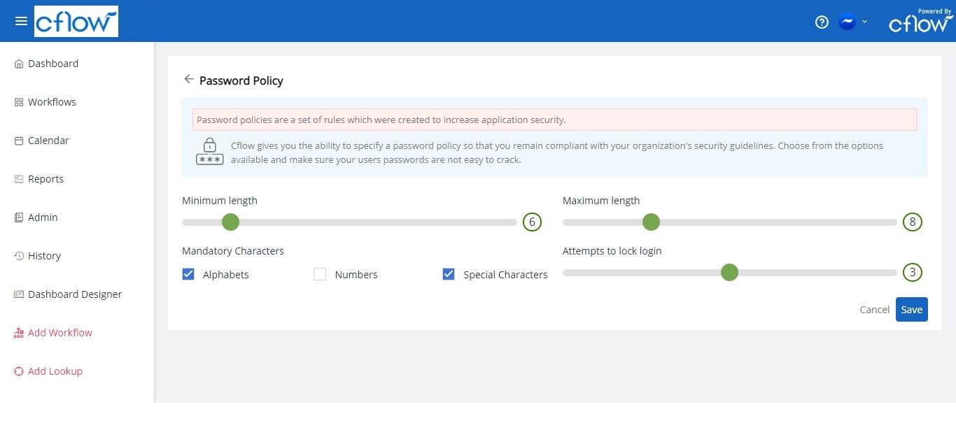 password policy