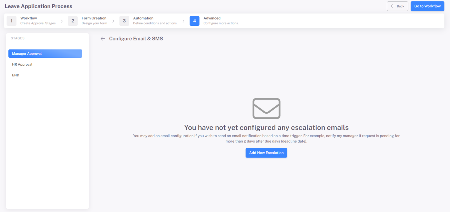 How can I configure Escalation emails? - Cflowapps