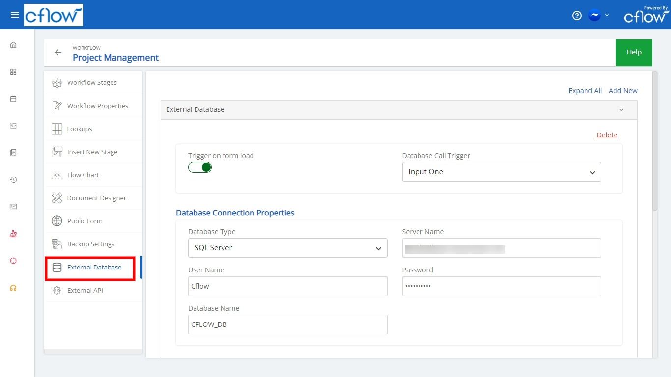 DB config