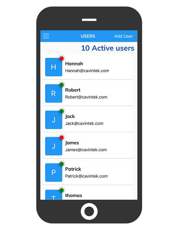 cflow mobile app_user info_active_inactive users