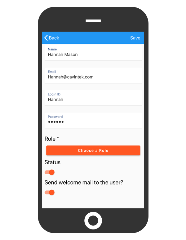 cflow mobile app_user settings